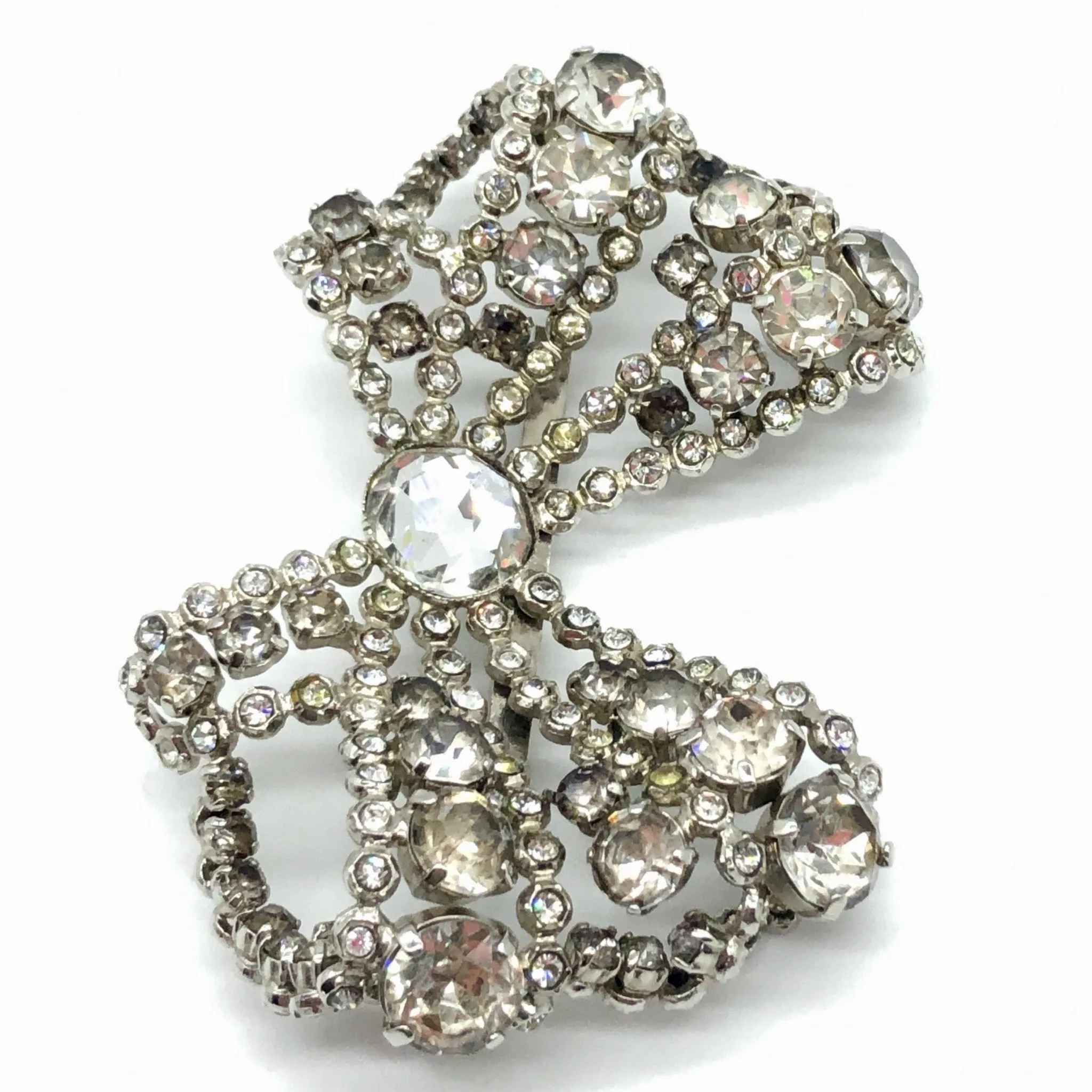 Christian Lacroix Rhinestone Bow Brooch/Pin