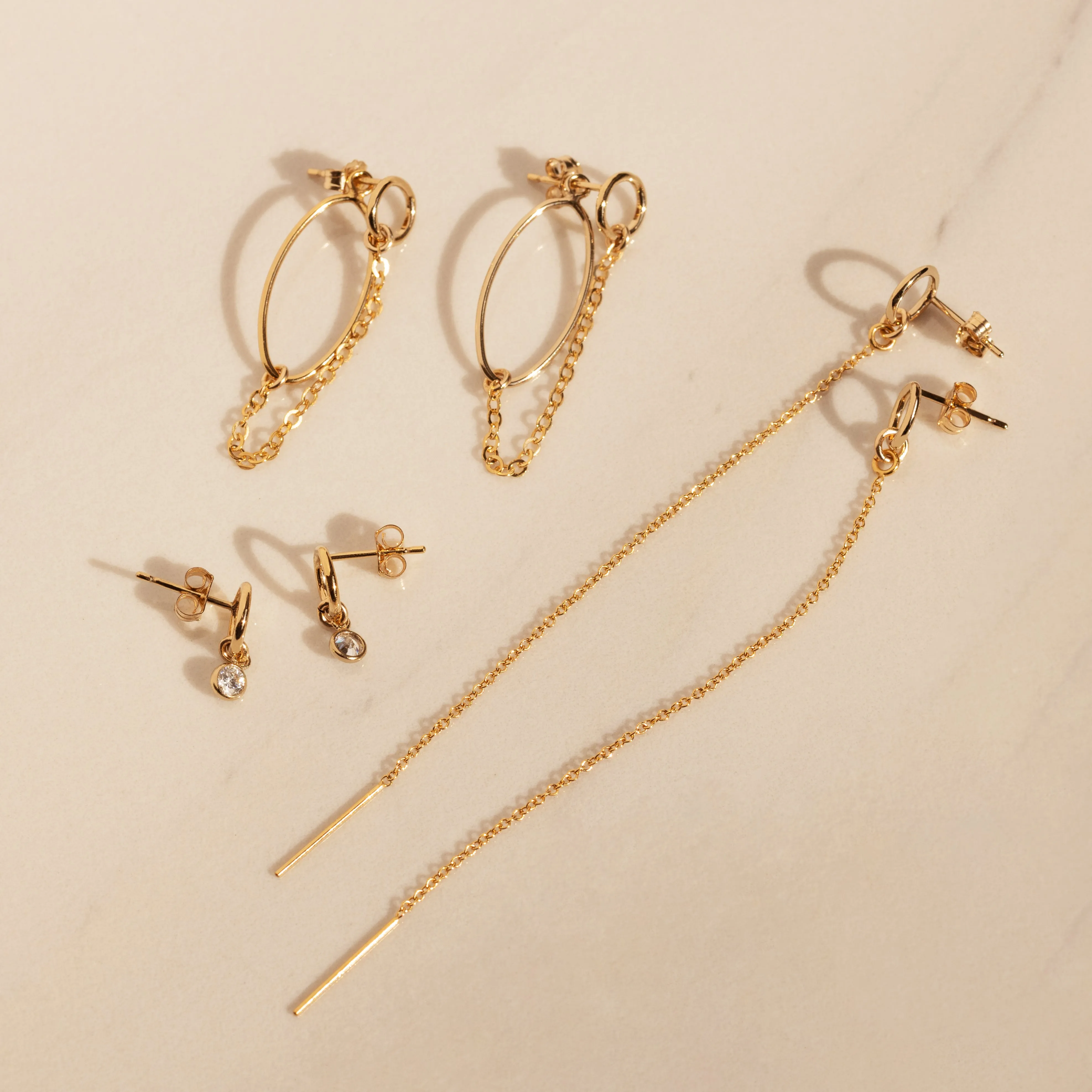 Circle Linear Earrings