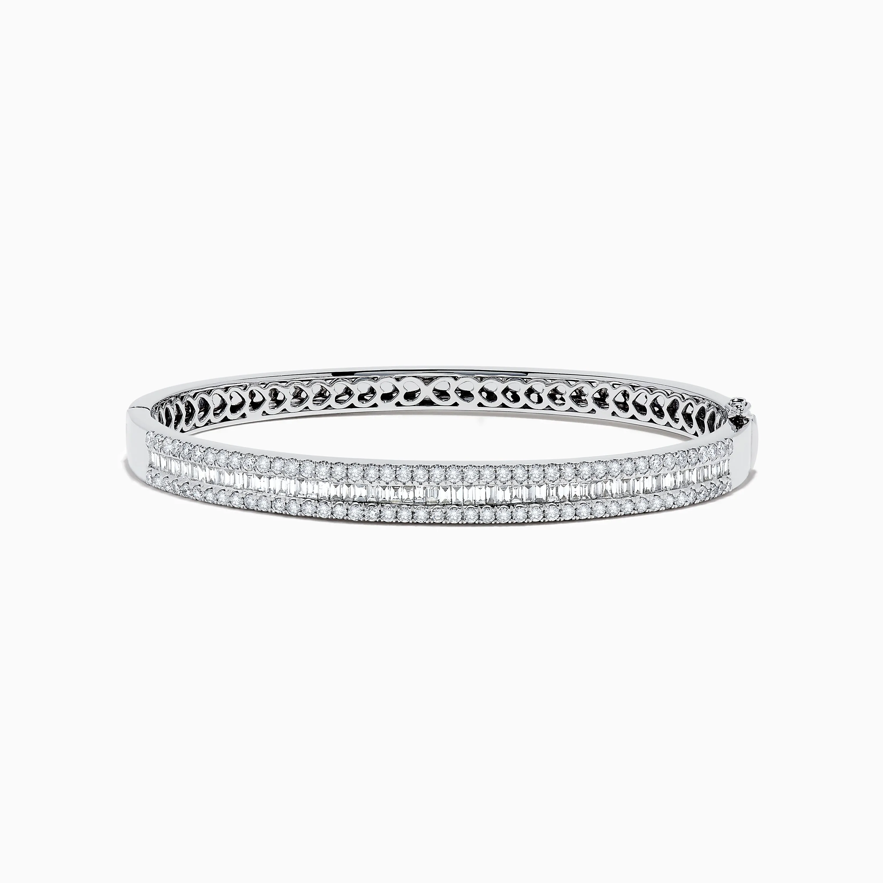 Classique 14K White Gold Diamond Bangle 2.41 TCW