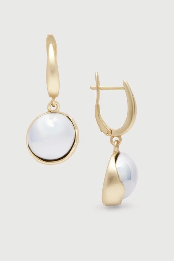 Colored Glass Orb Dangle Earrings