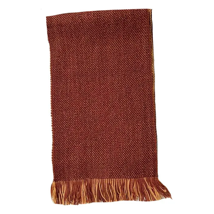 Colorful Reversible Warm Artisan Wool Scarf