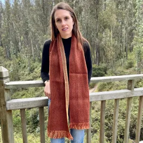 Colorful Reversible Warm Artisan Wool Scarf