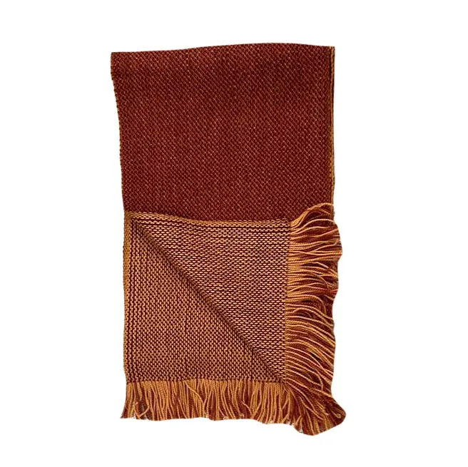 Colorful Reversible Warm Artisan Wool Scarf