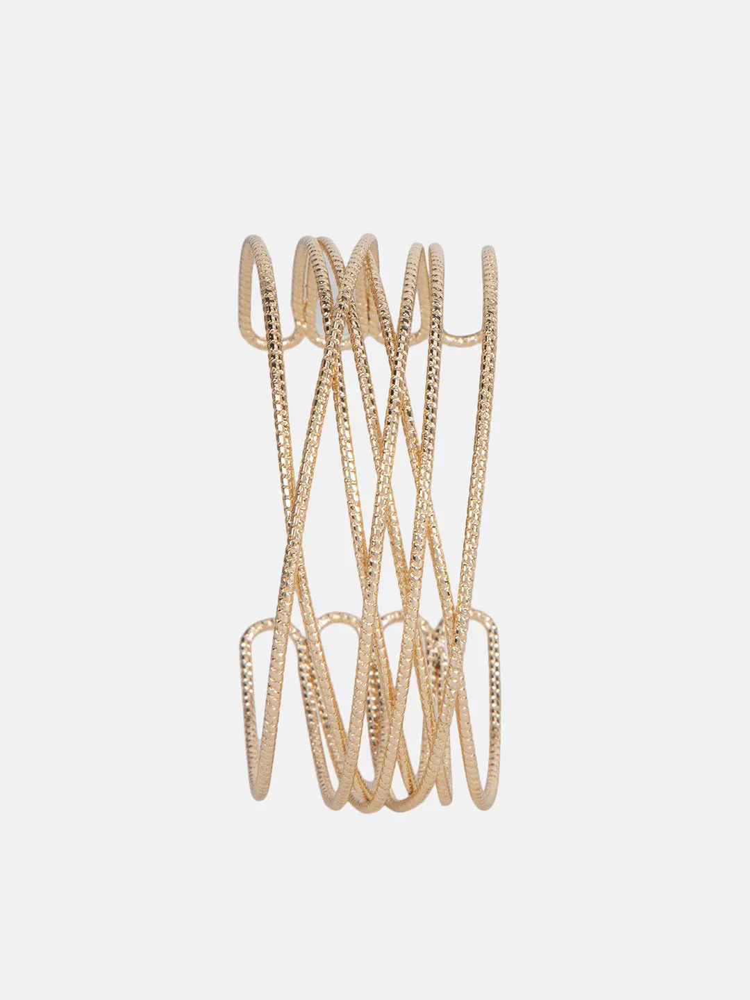 Cross Design Cuff Bracelet