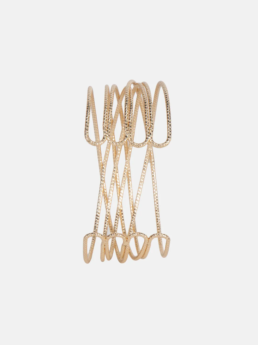 Cross Design Cuff Bracelet