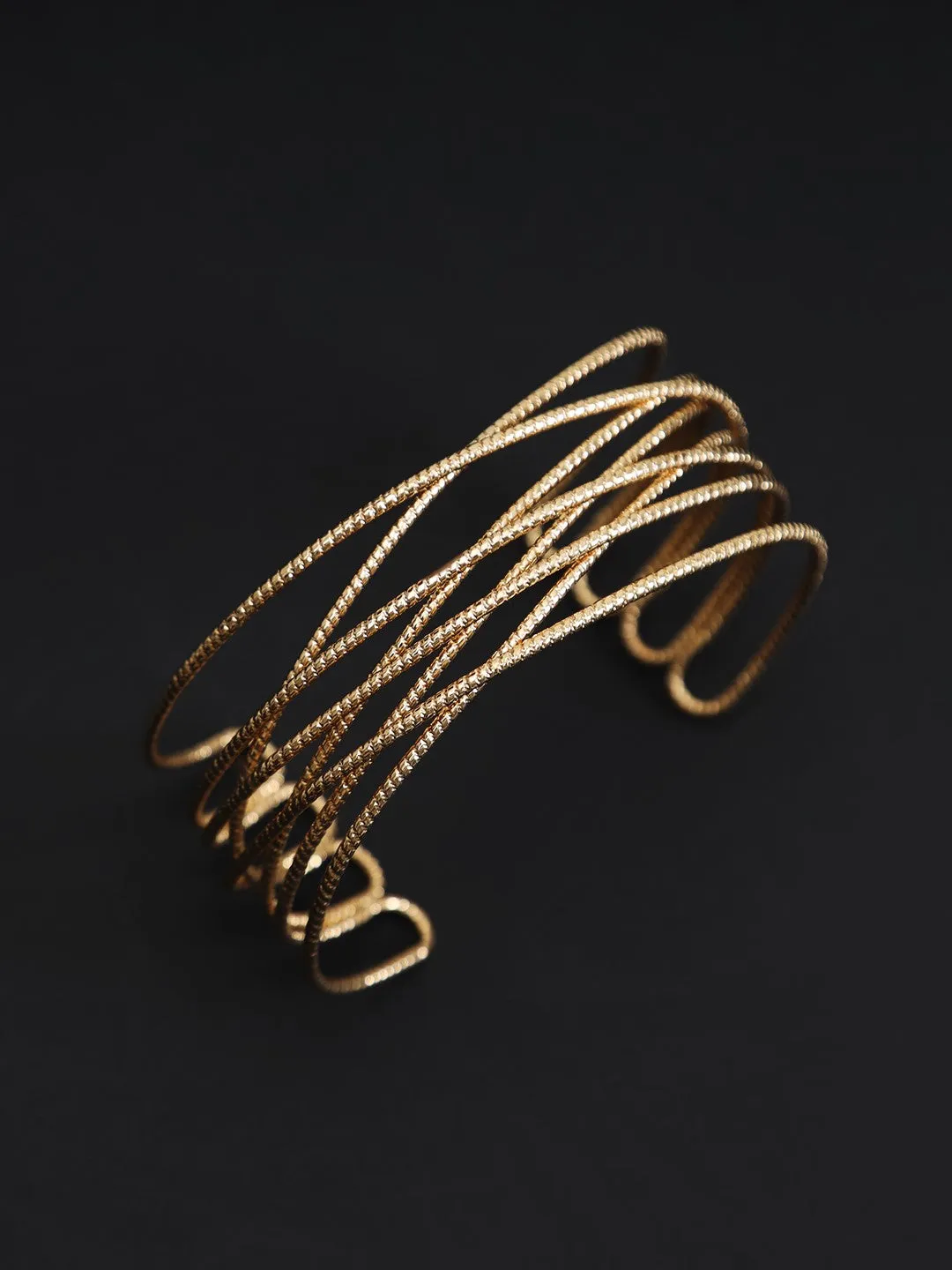 Cross Design Cuff Bracelet