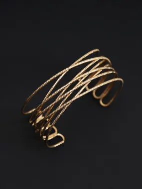 Cross Design Cuff Bracelet