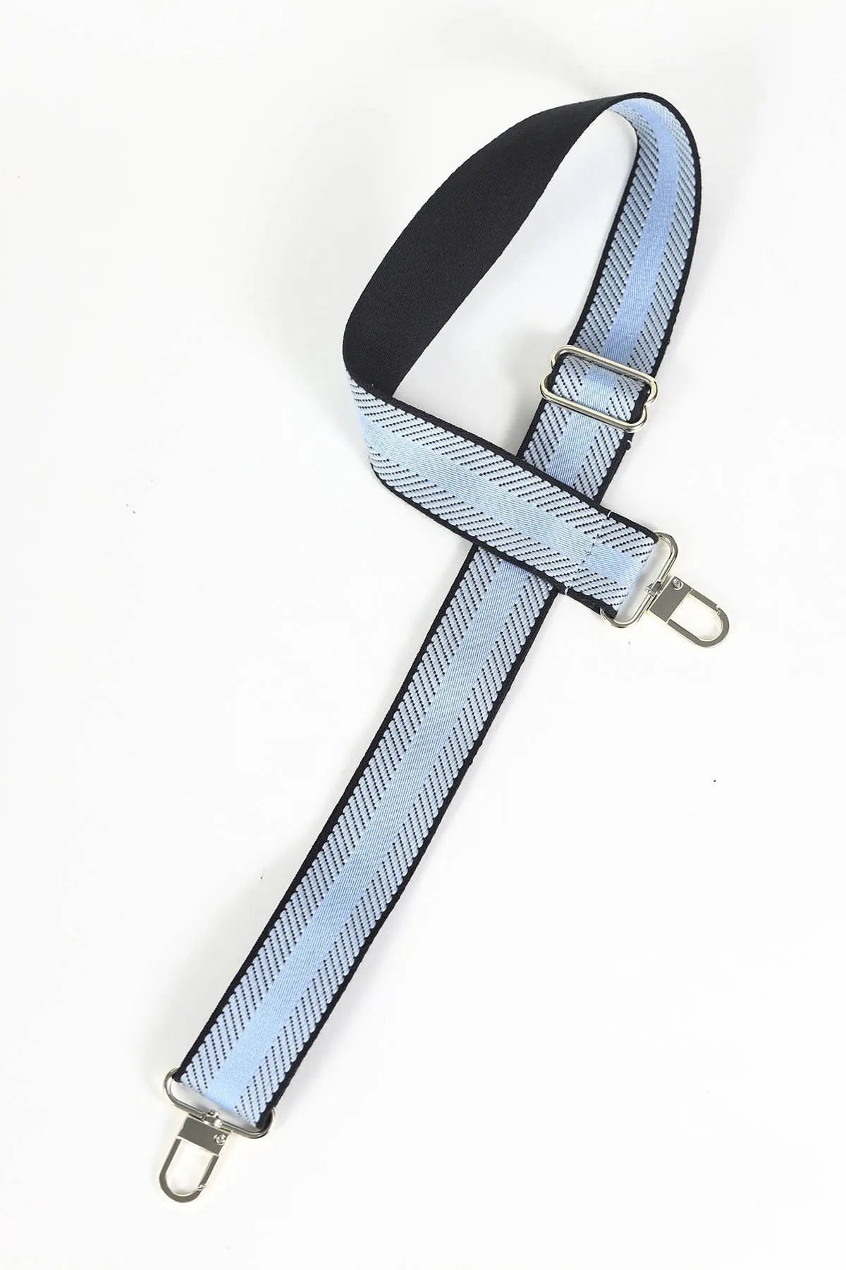 Crossbody Bag Strap & Scarf Gift Set in Blue