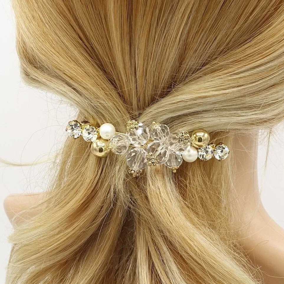 crystal hair barrette bling rhinestone hair accessory for women