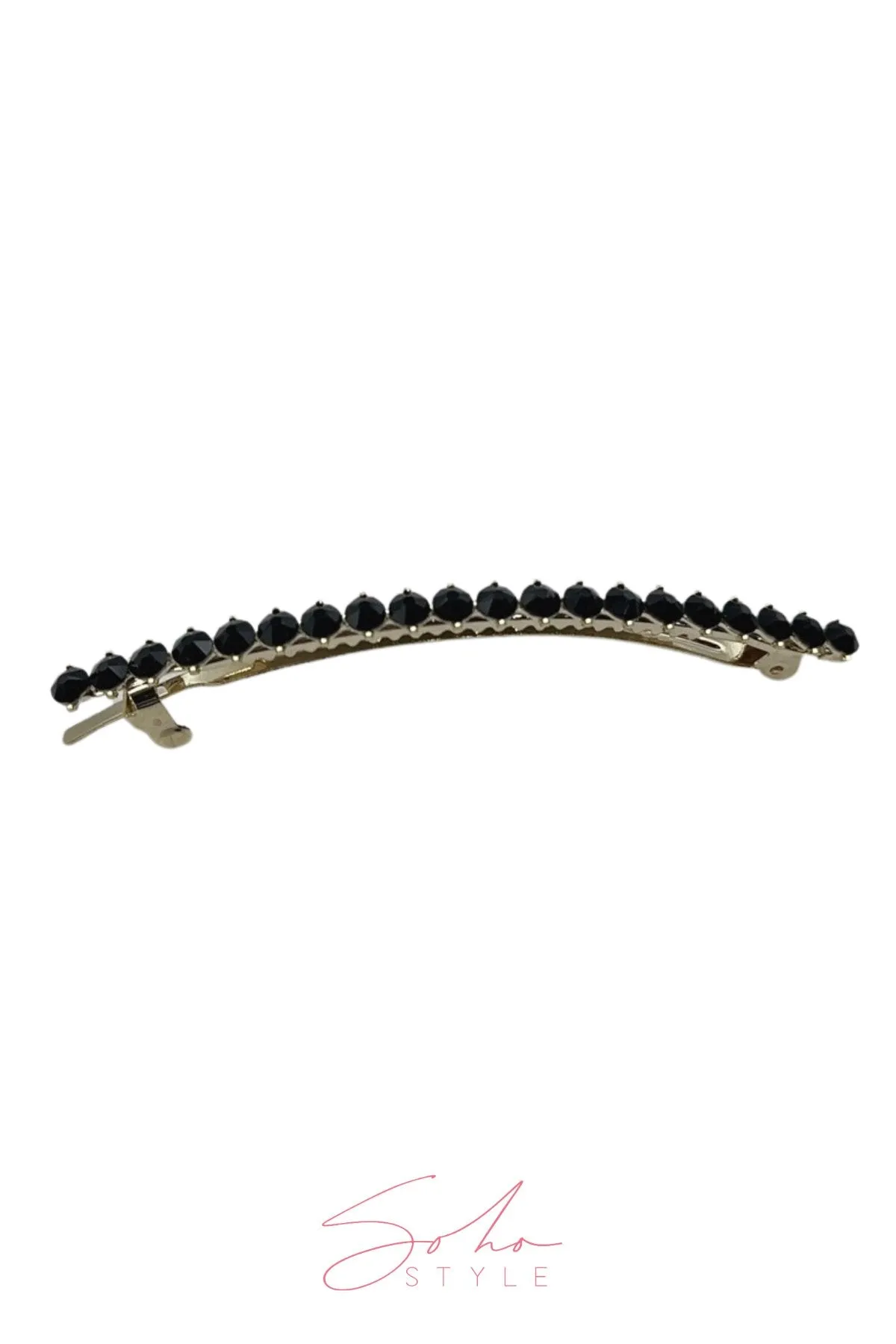 Crystal Long Slender Hair Barrette Clip
