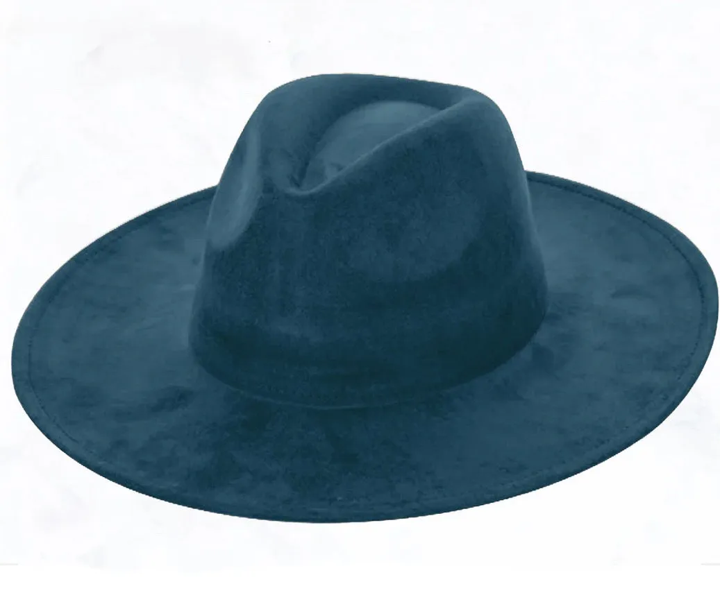 Dark Metallic Feather & Turquoise Slab Hat Band   Choice of Hat 986d