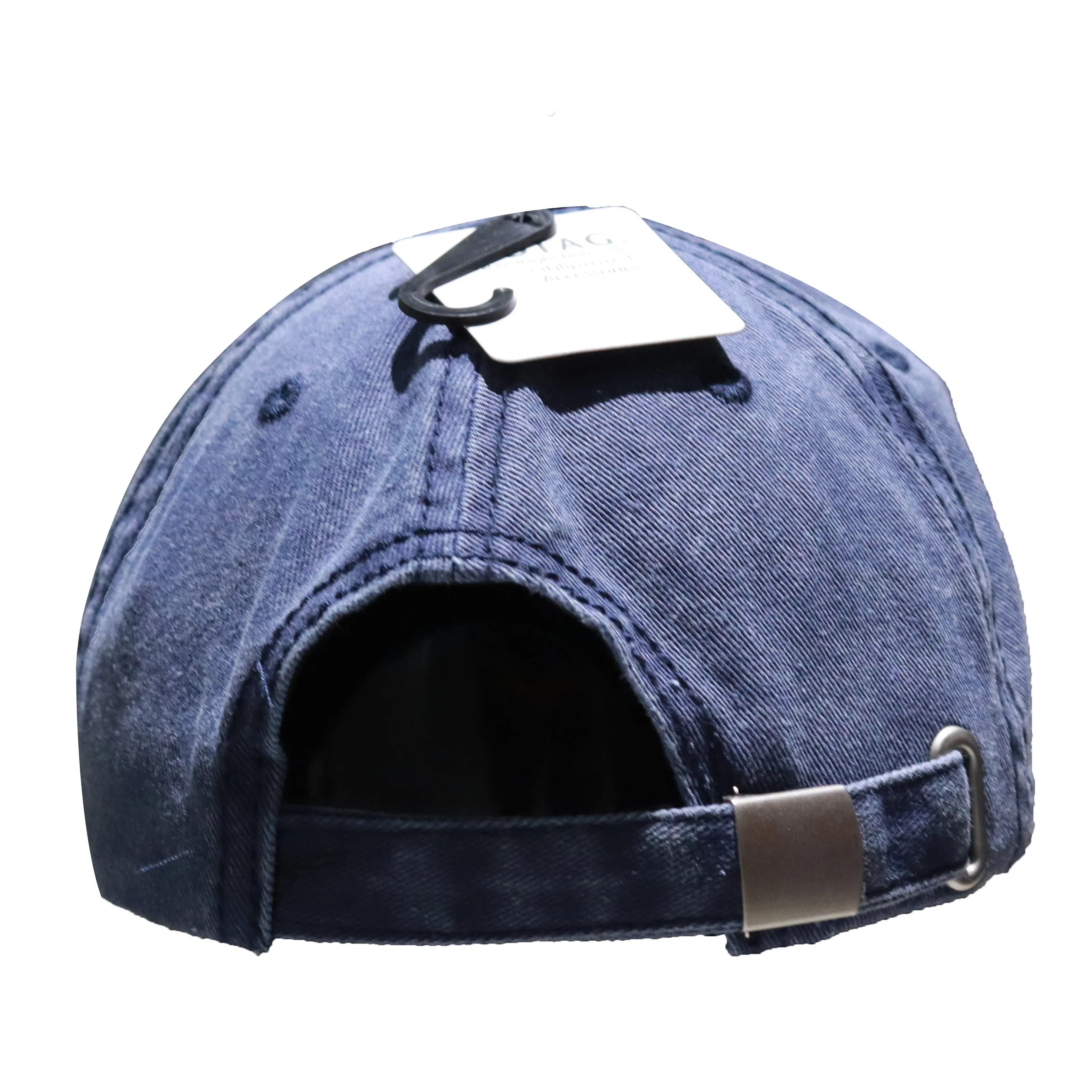 Denim Cap With Embroidery Text