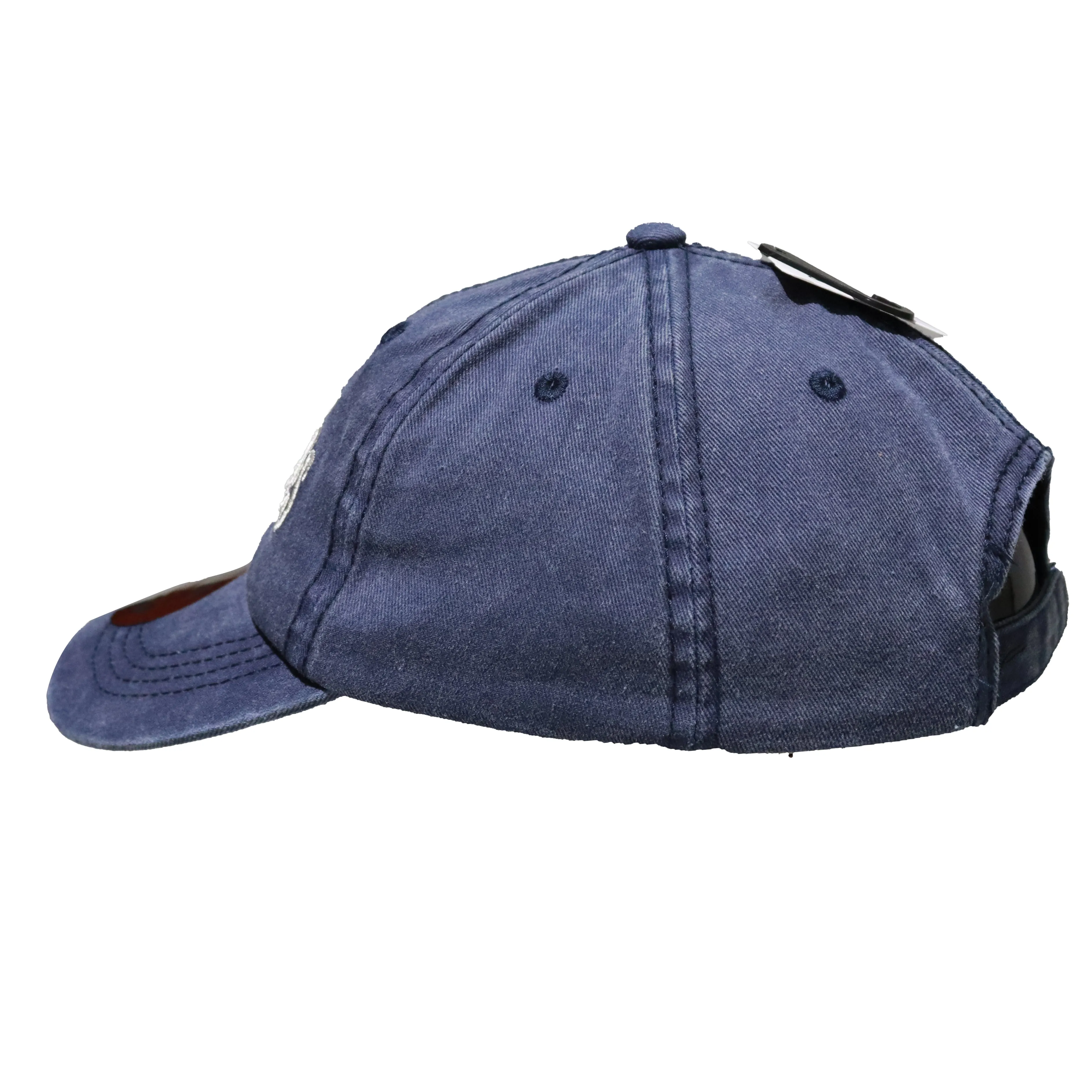 Denim Cap With Embroidery Text