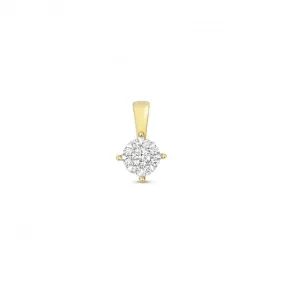 Diamond Jewellery 9ct Gold Diamond Brilliant Range Pendant PD127