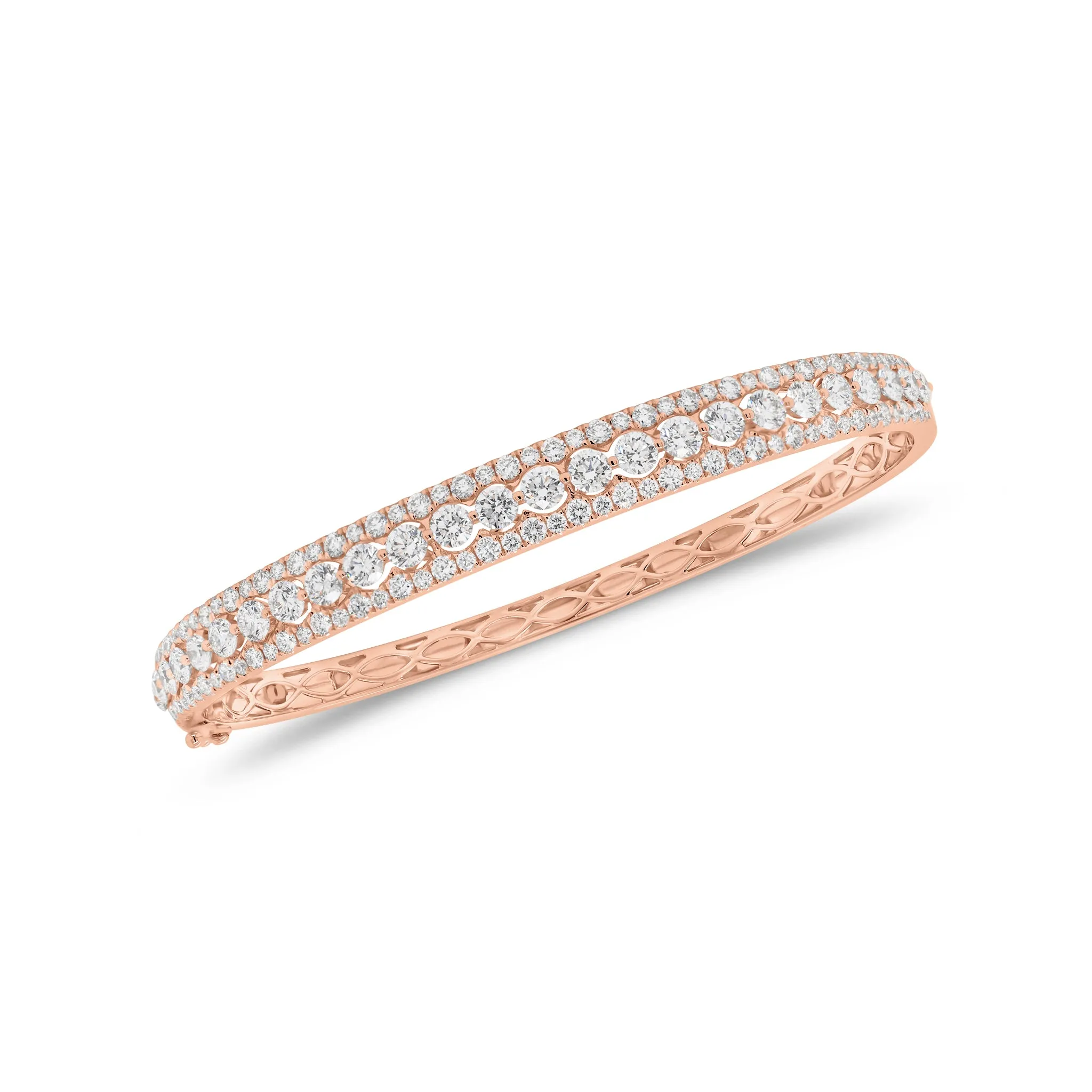 Diamond Pattern Bangle Bracelet