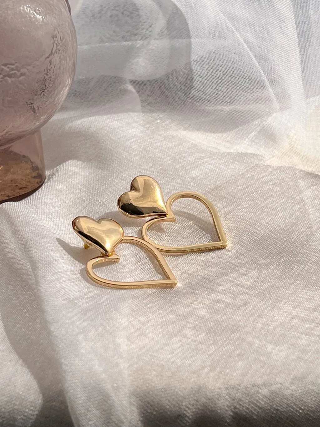 Double Heart Earrings