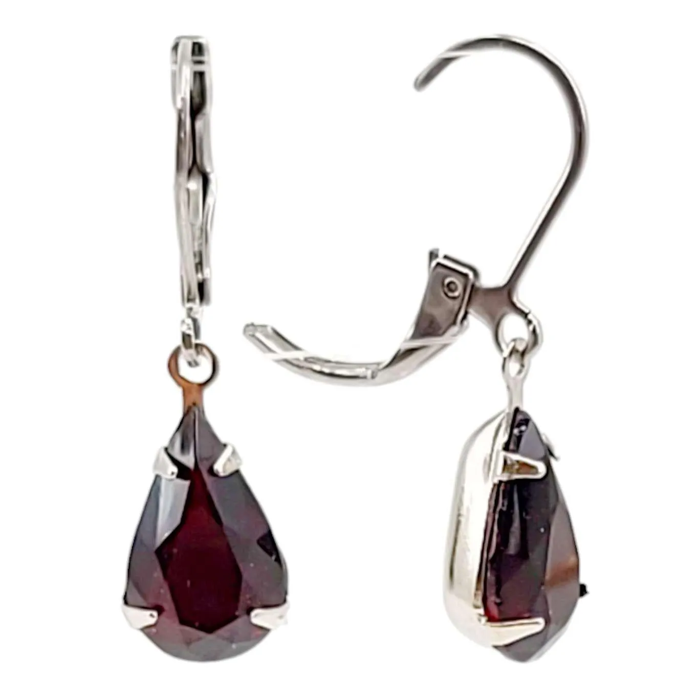 Earrings - Reds and Pinks - Steel Vintage Rhinestone Dangles (Assorted Styles) by Christine Stoll | Altered Relics