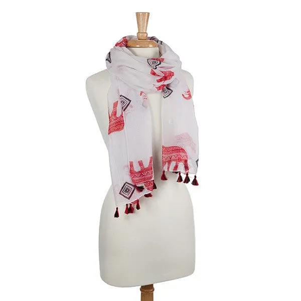 Elephant Tassel Scarf