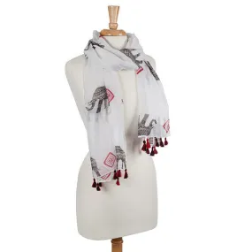 Elephant Tassel Scarf