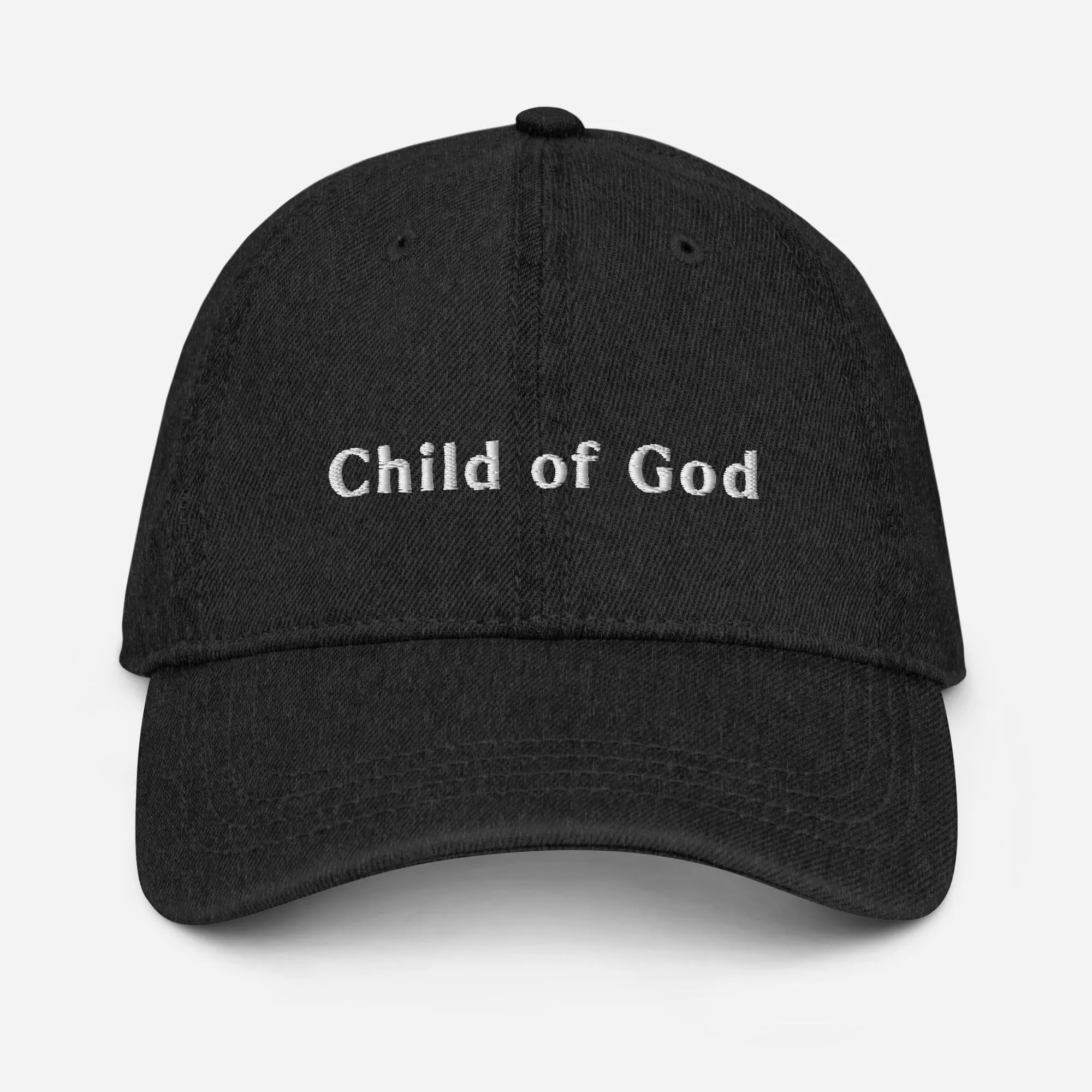 Embroidered Denim Hat - Child of God