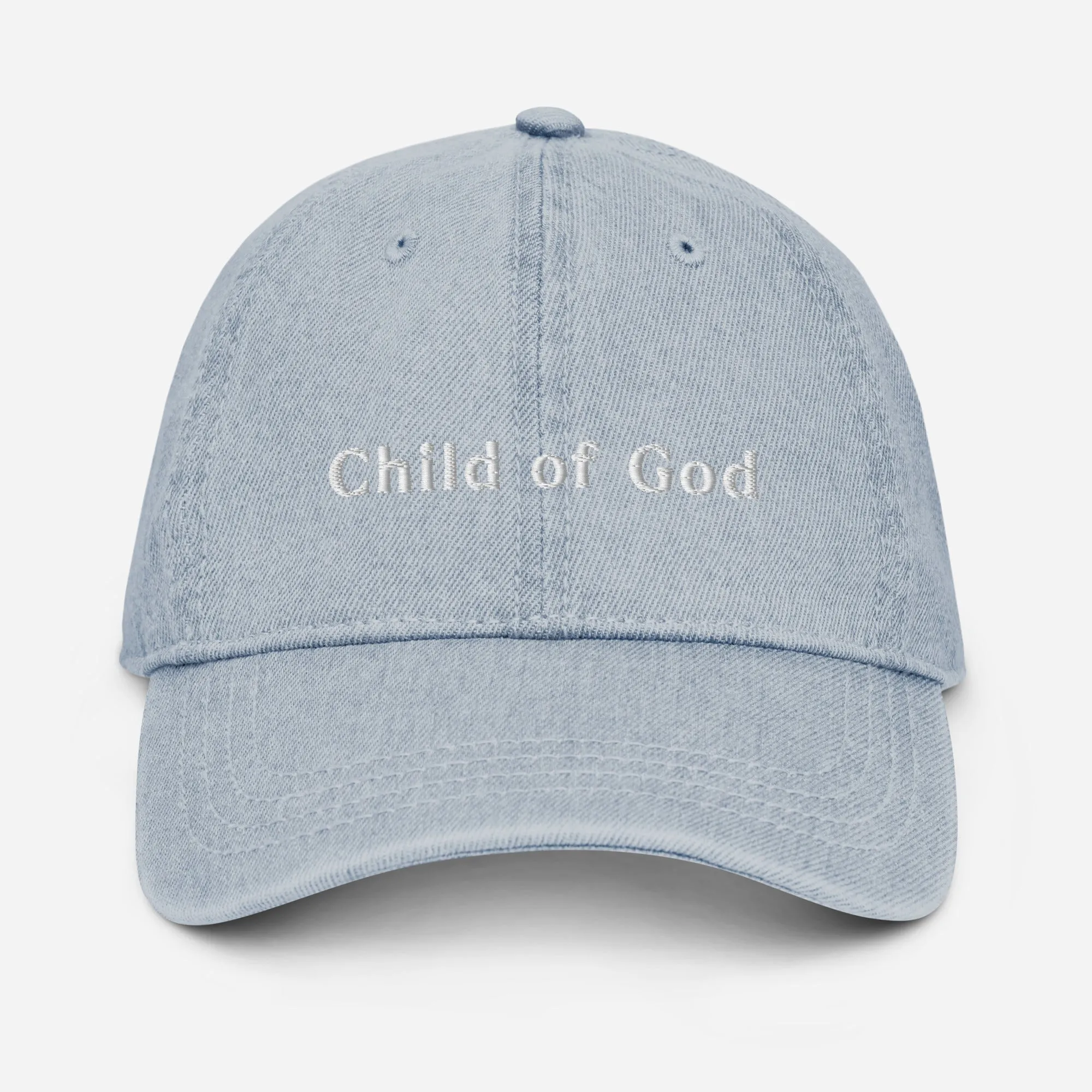 Embroidered Denim Hat - Child of God
