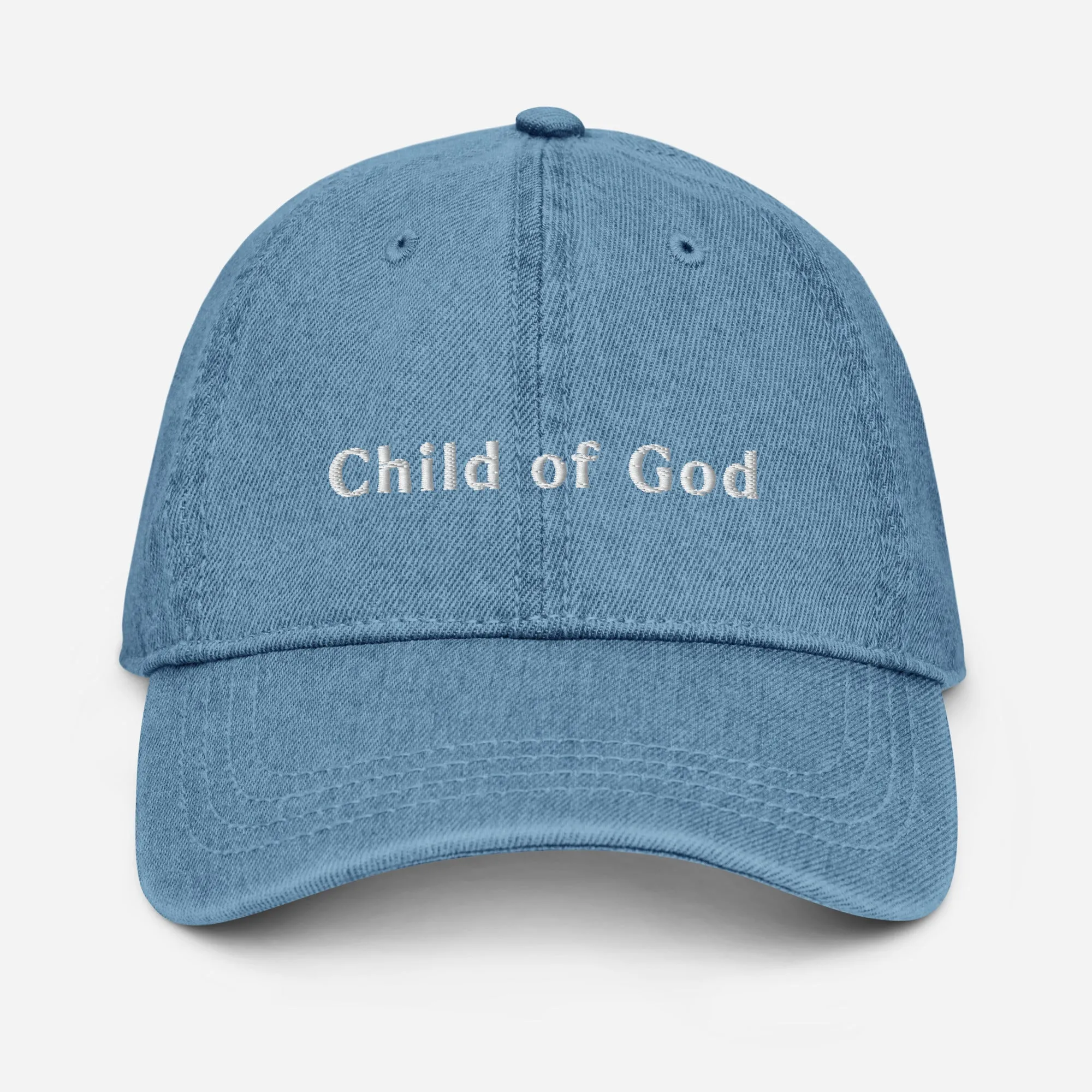 Embroidered Denim Hat - Child of God