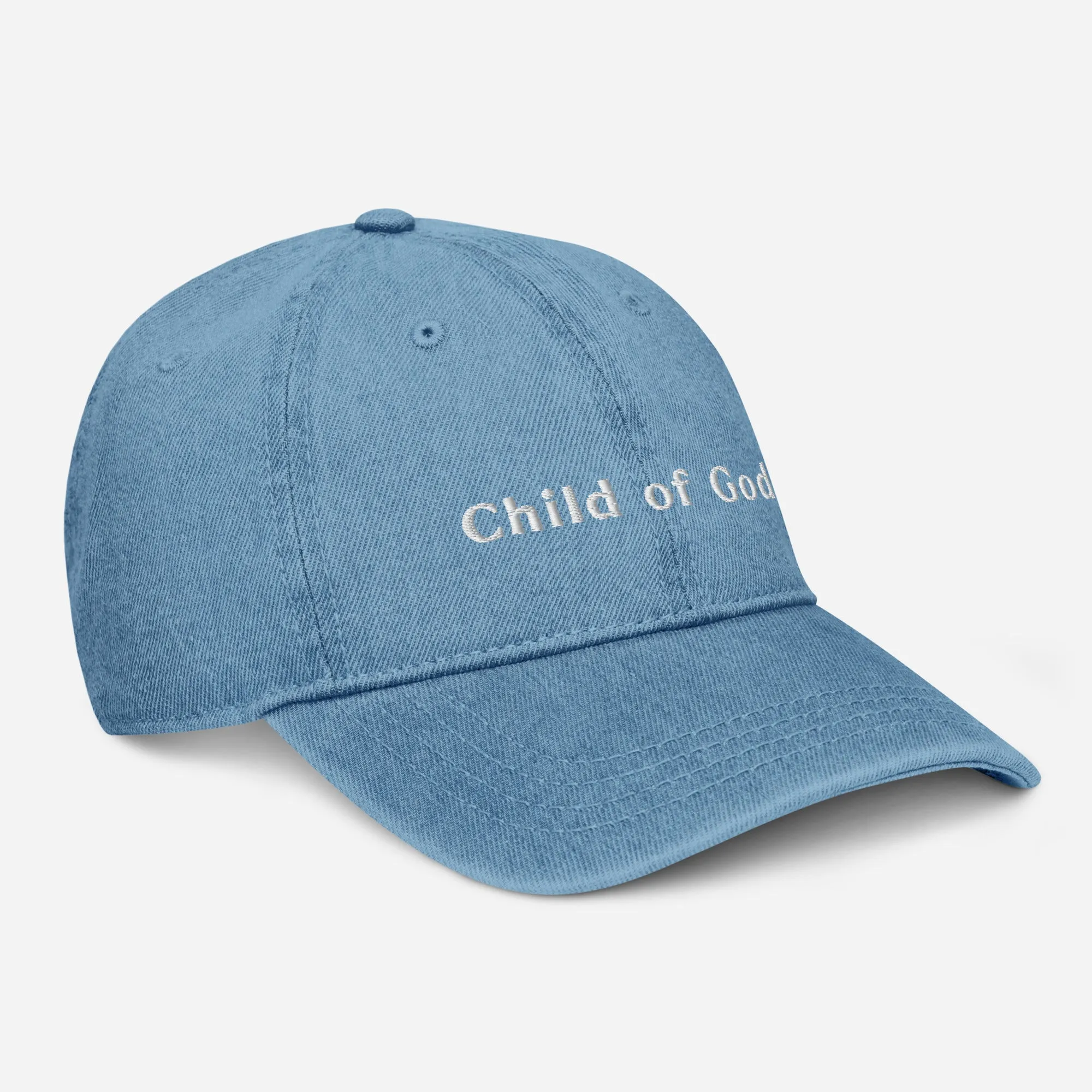 Embroidered Denim Hat - Child of God