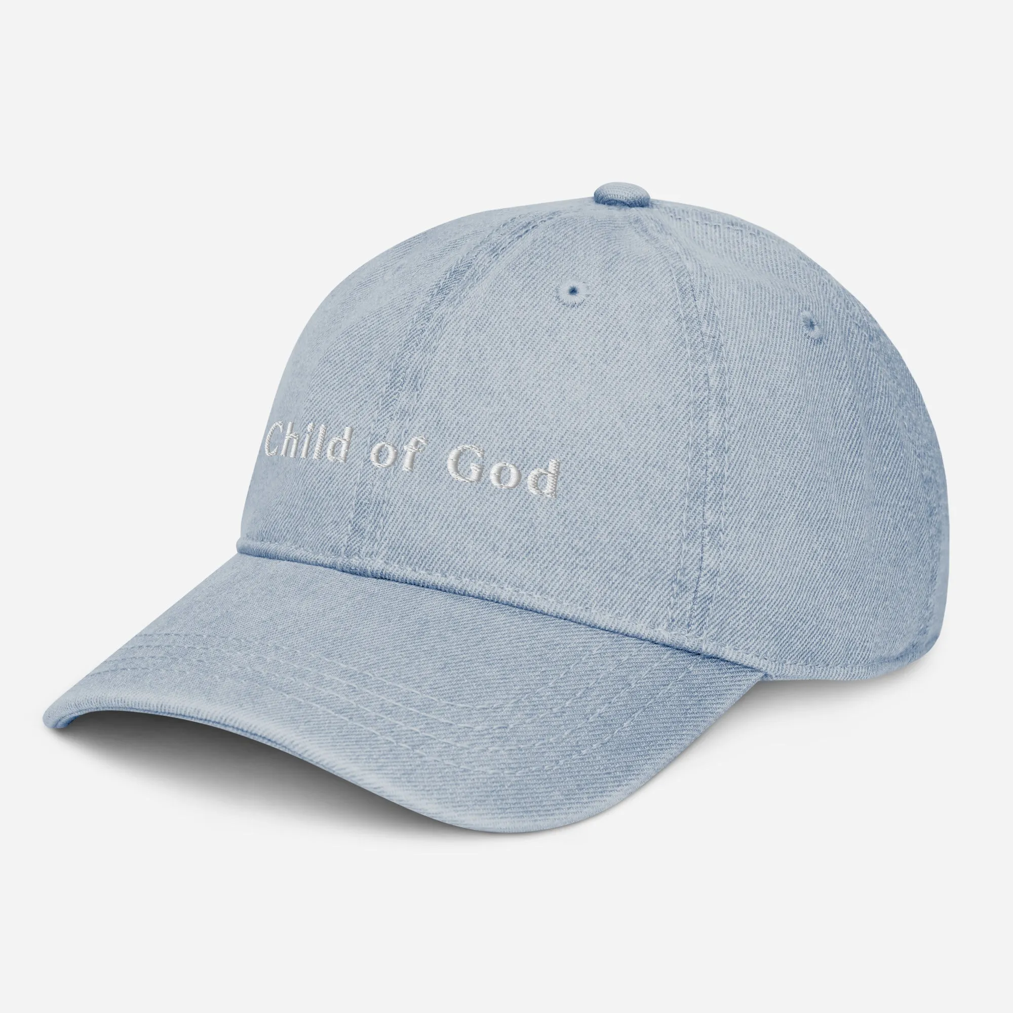 Embroidered Denim Hat - Child of God