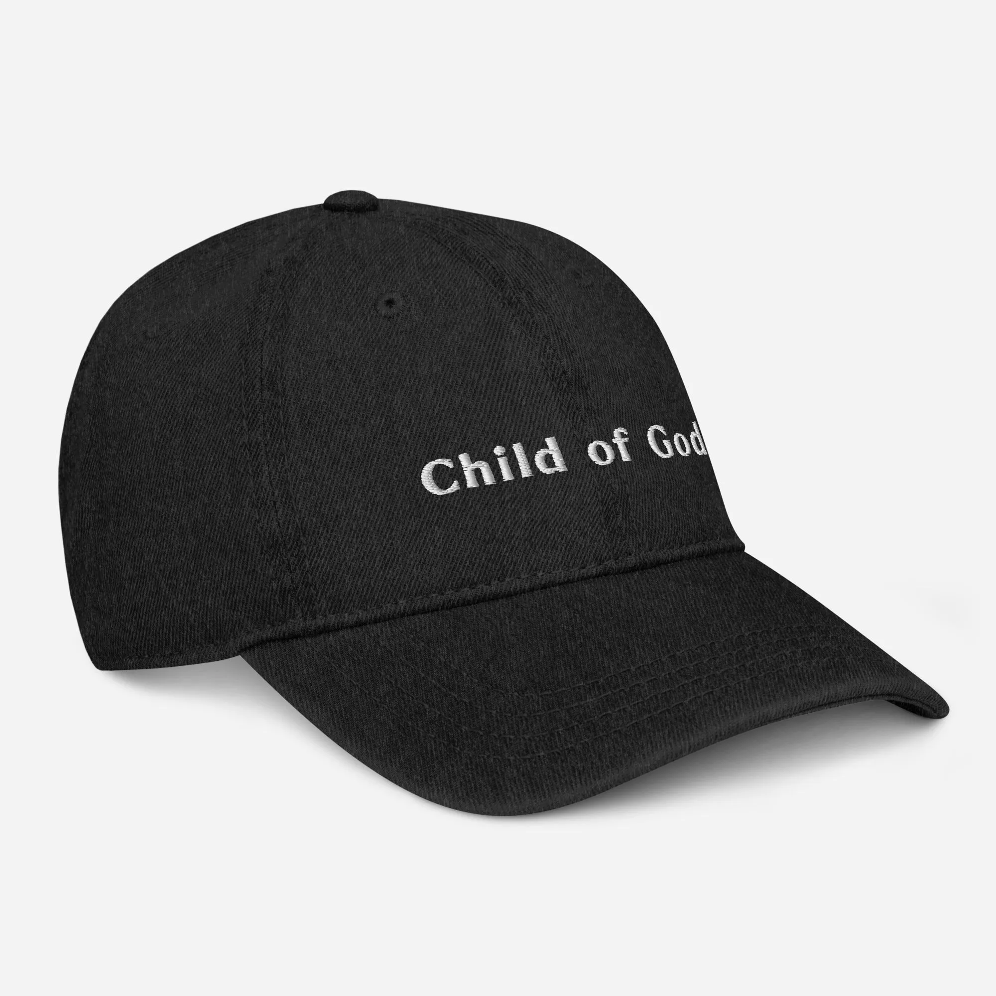 Embroidered Denim Hat - Child of God