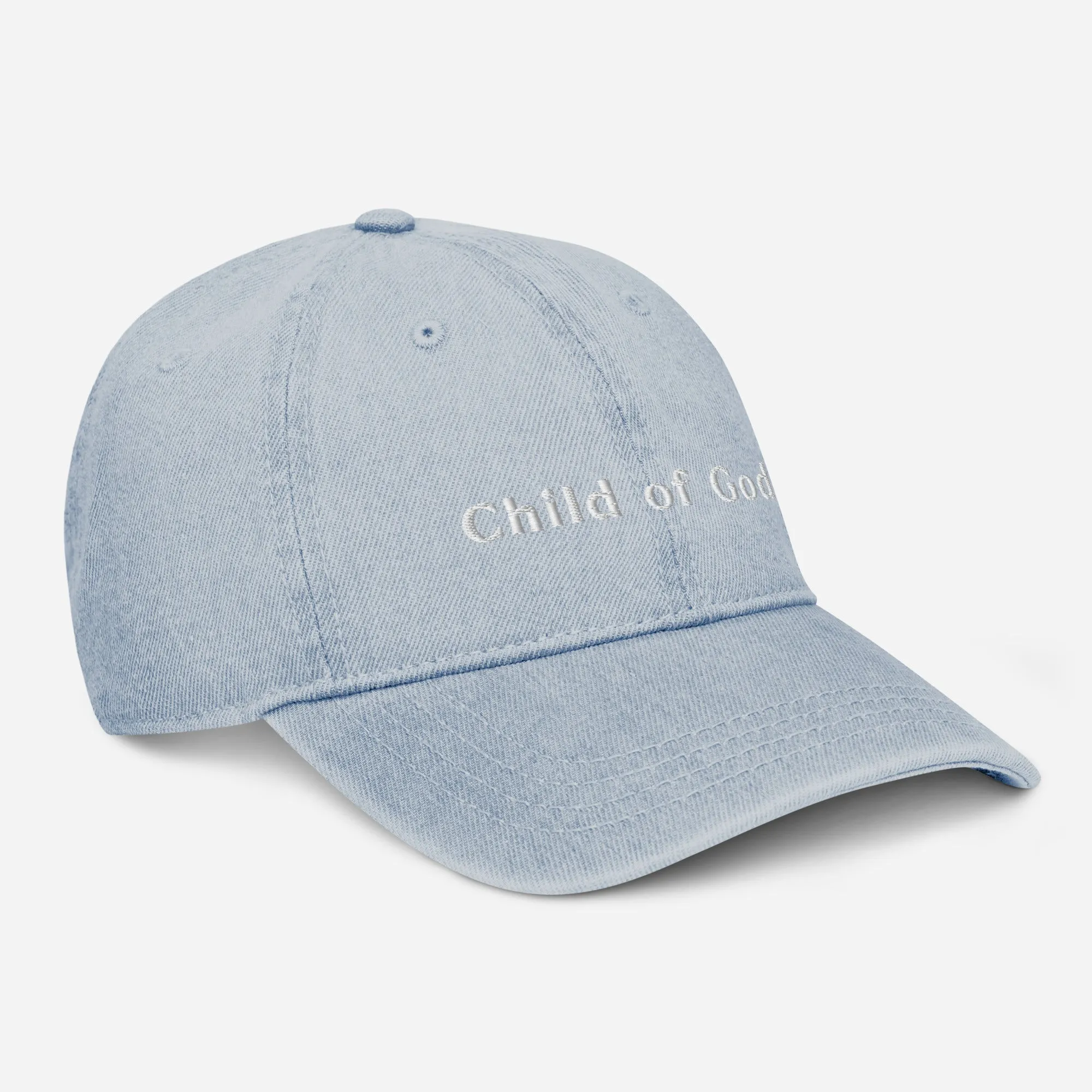 Embroidered Denim Hat - Child of God