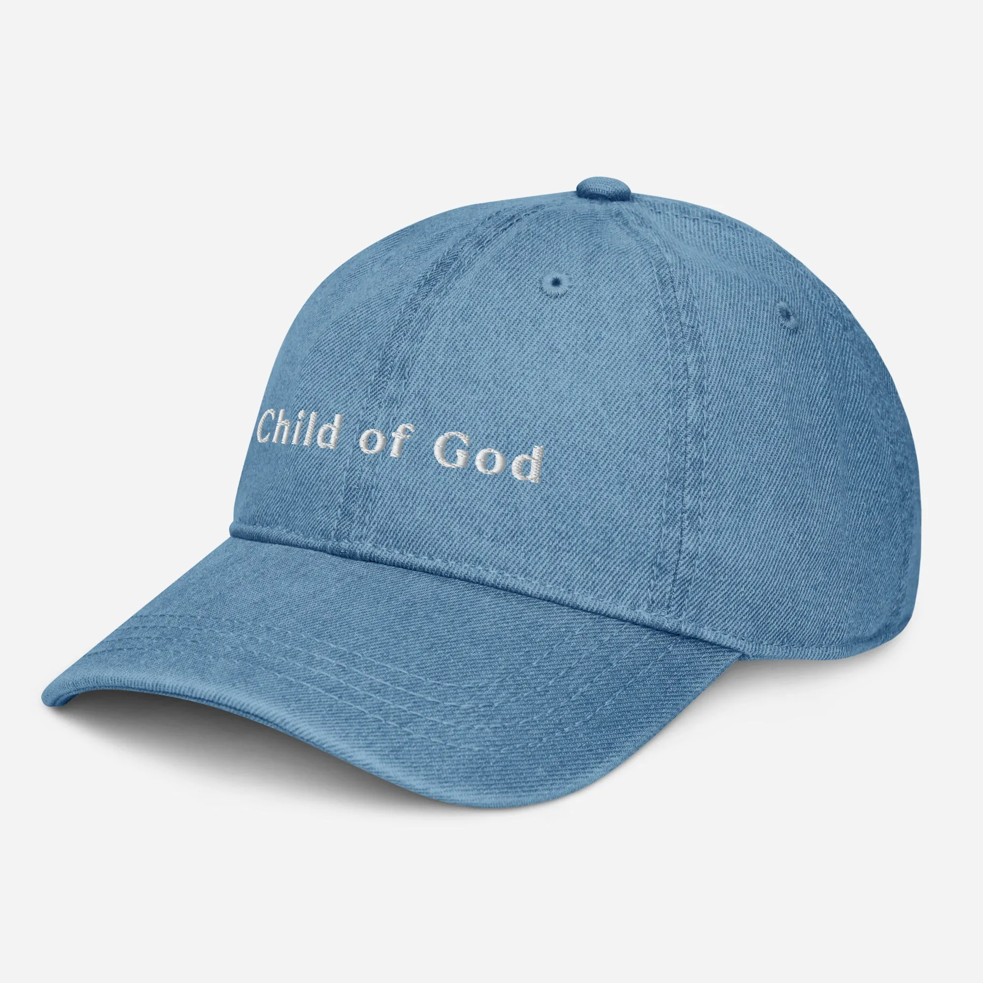 Embroidered Denim Hat - Child of God