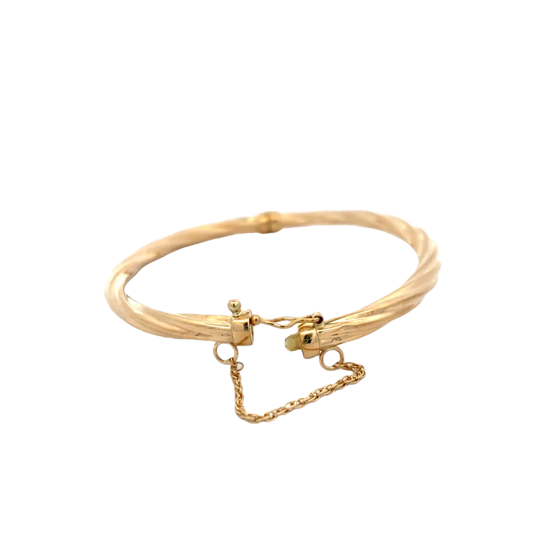ESTATE Yellow Gold Twist Bangle