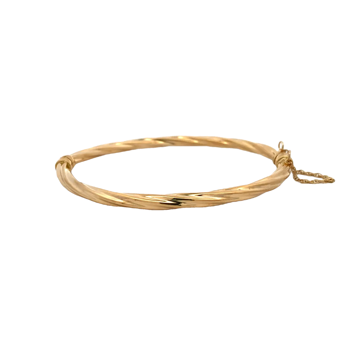 ESTATE Yellow Gold Twist Bangle