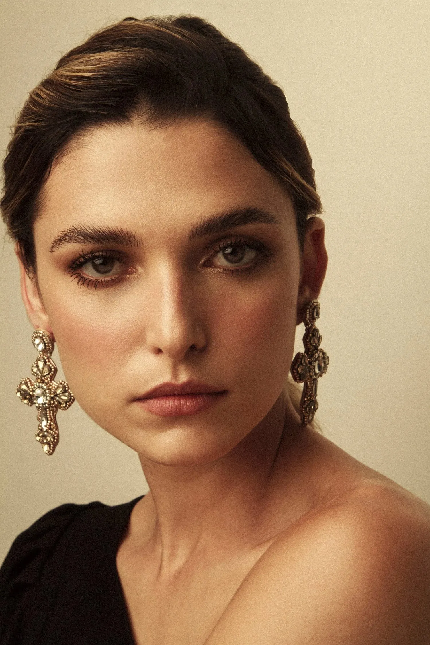 Fiore Cross Earrings