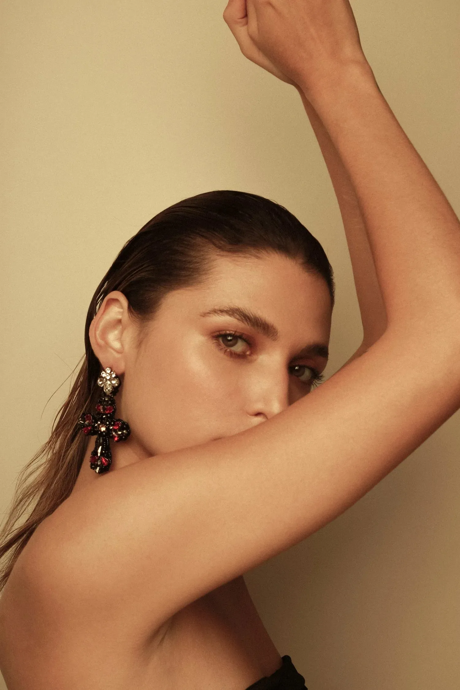 Fiore Cross Earrings