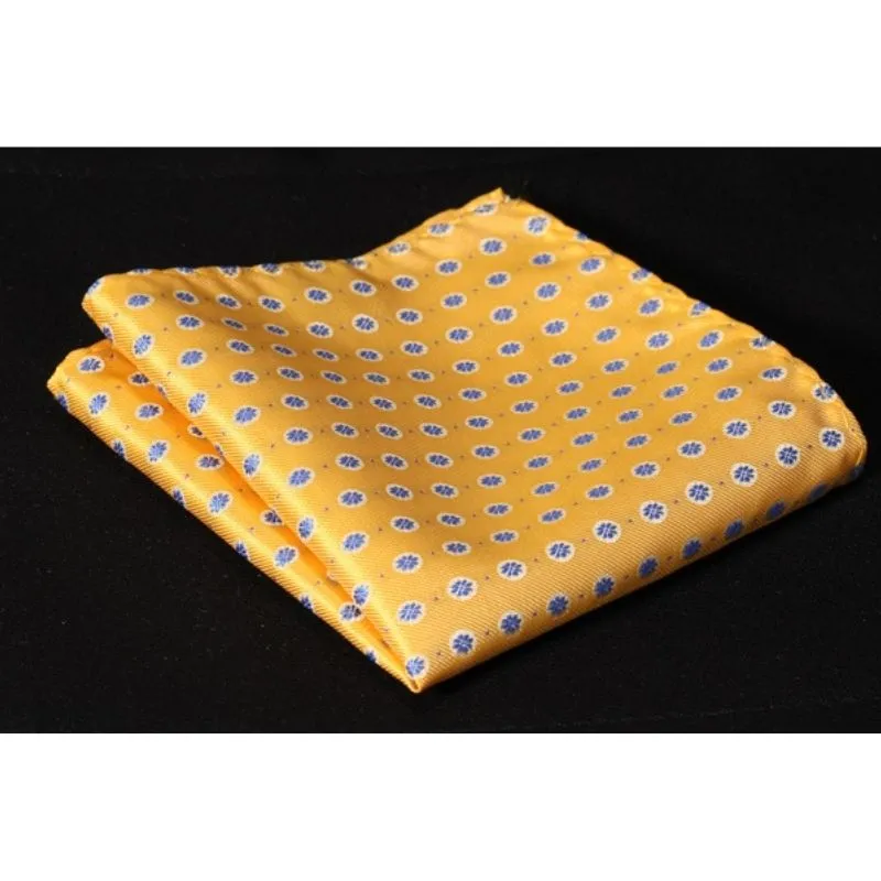 Floral Ascot Cravat Scarf - YELLOW