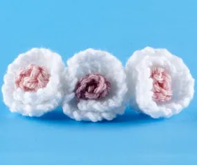 Floral Bridal Barrette Pattern (Crochet)