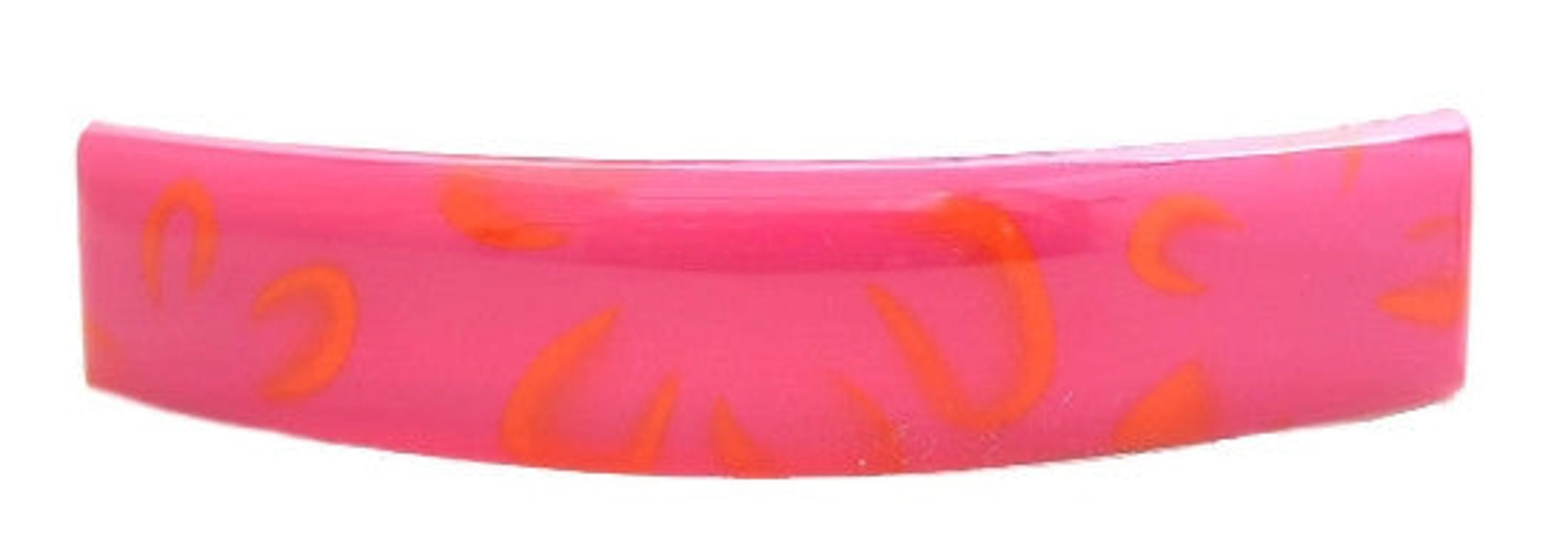 Floral Thick Barrette Bright Color