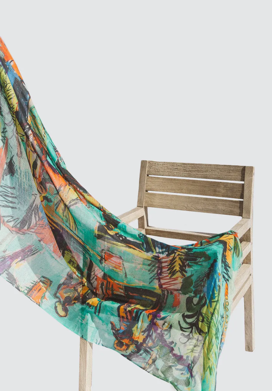 Forest Scene Cashmere Scarf