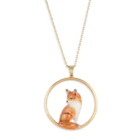 Fox Hoop Pendant