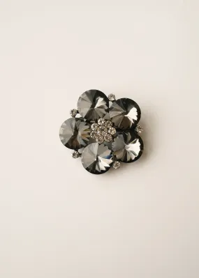 GILLY CRYSTAL FLOWER BROOCH
