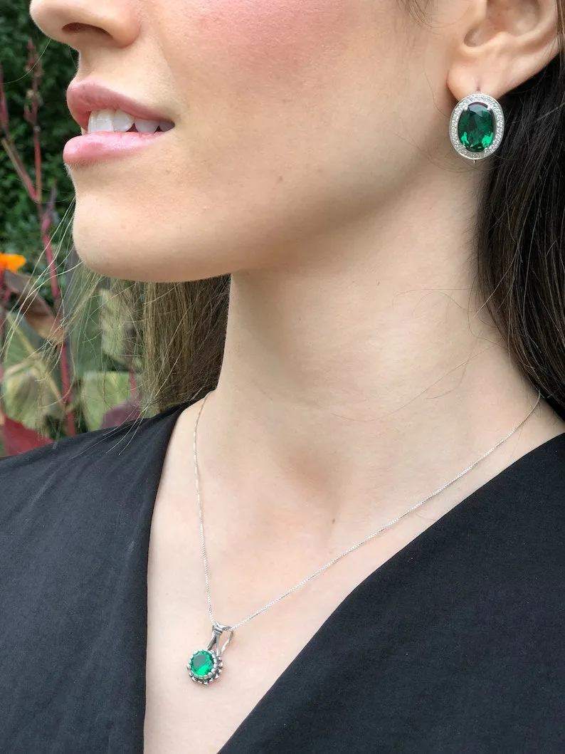 Gold Peridot Pendant - Natural Peridot Necklace, Gold Round Pendant