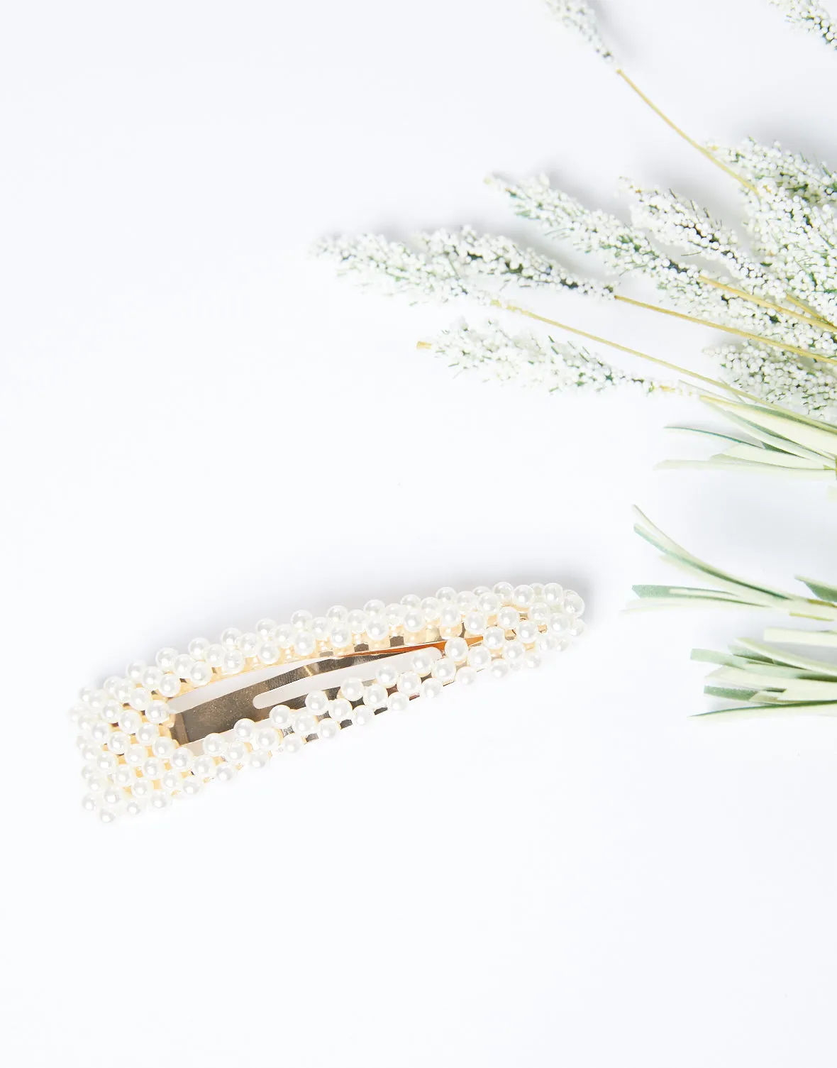 Golden Pearls Barrette