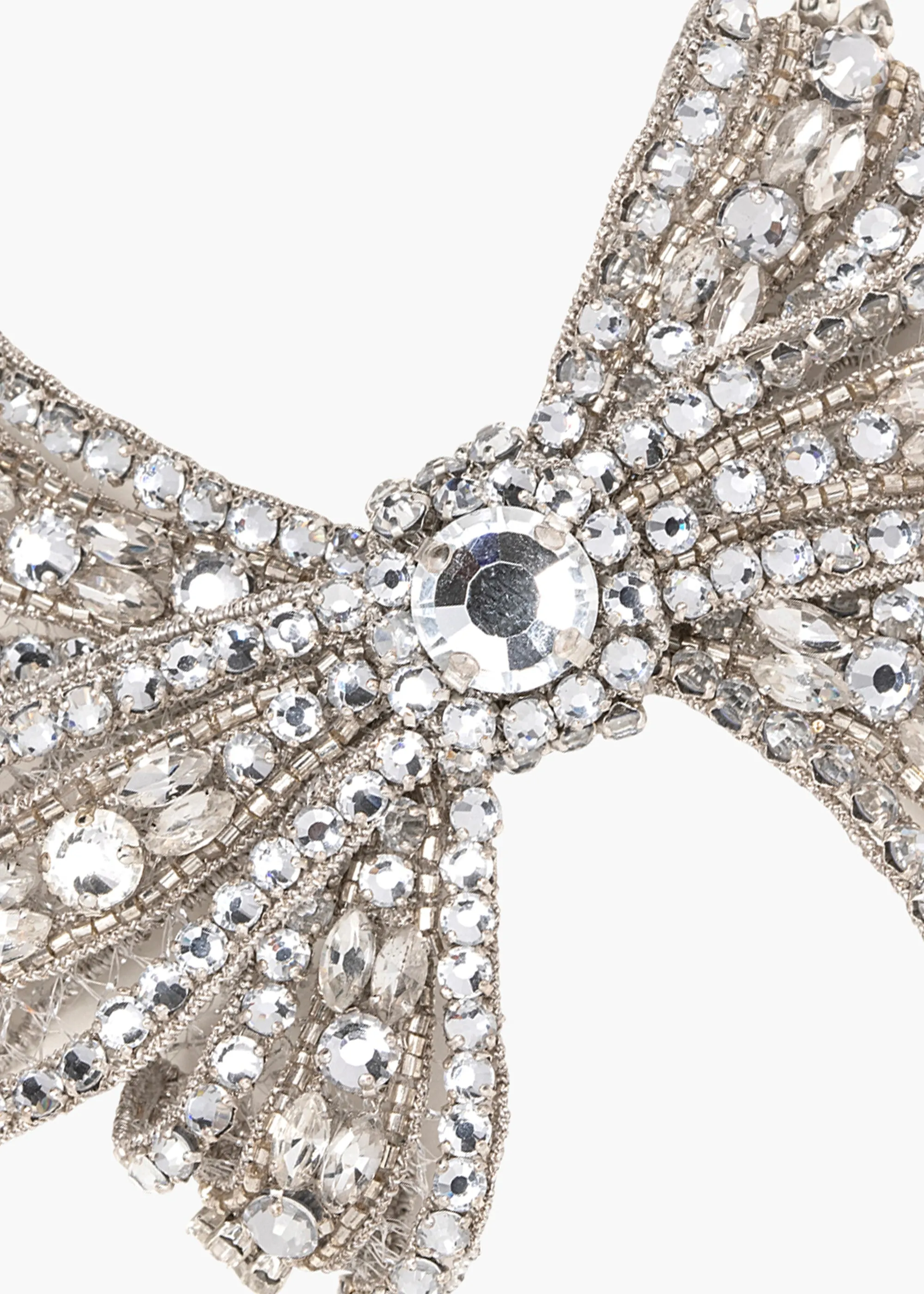 Gracelyn Bow Barrette -- Crystal