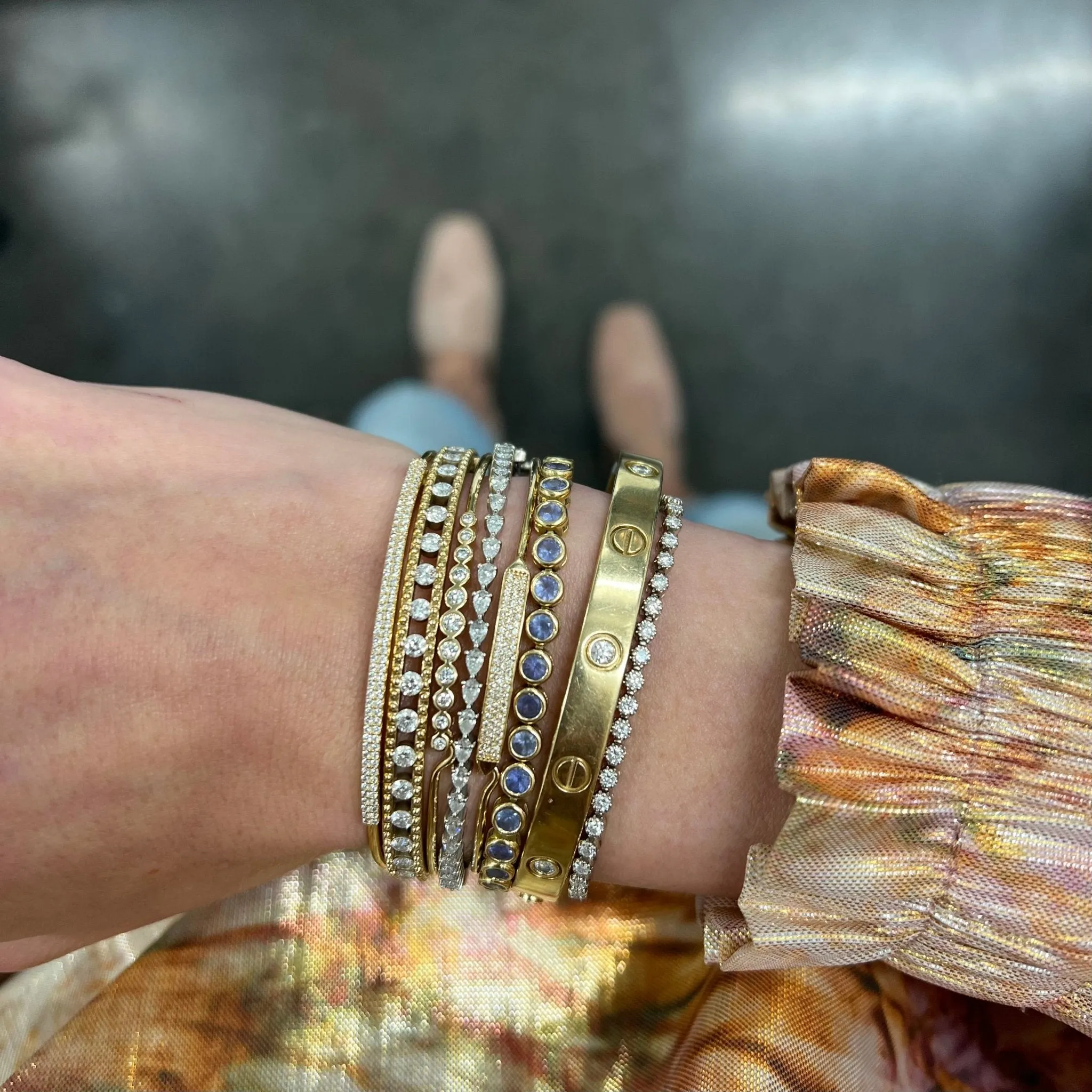 Graduated Bubble Bangle