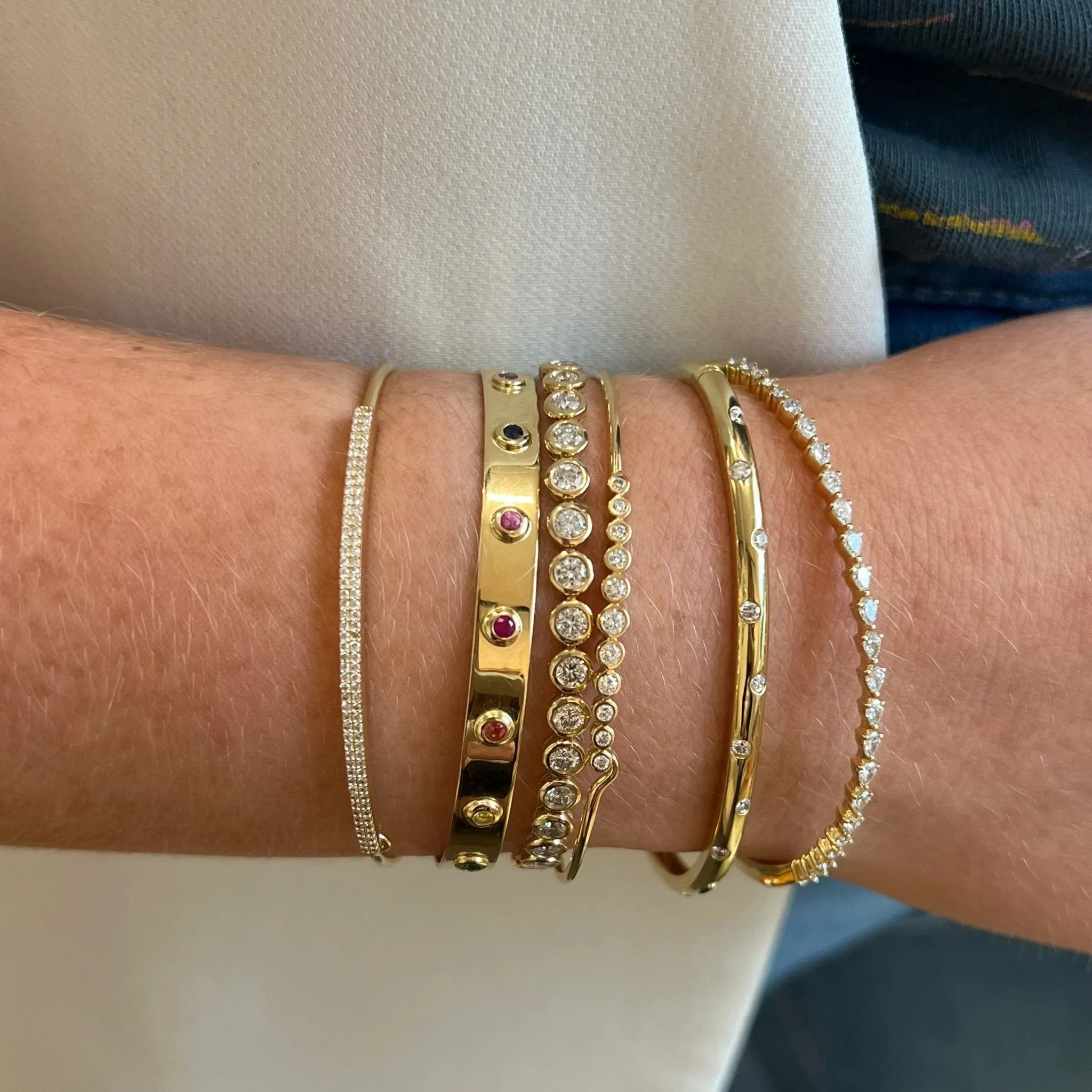 Graduated Bubble Bangle