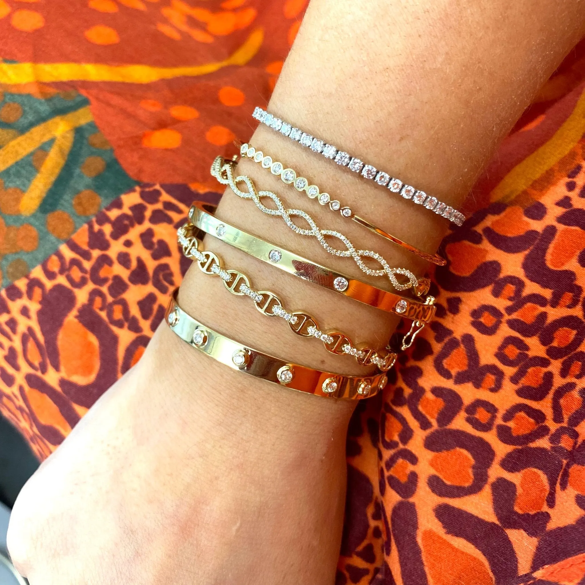 Graduated Bubble Bangle