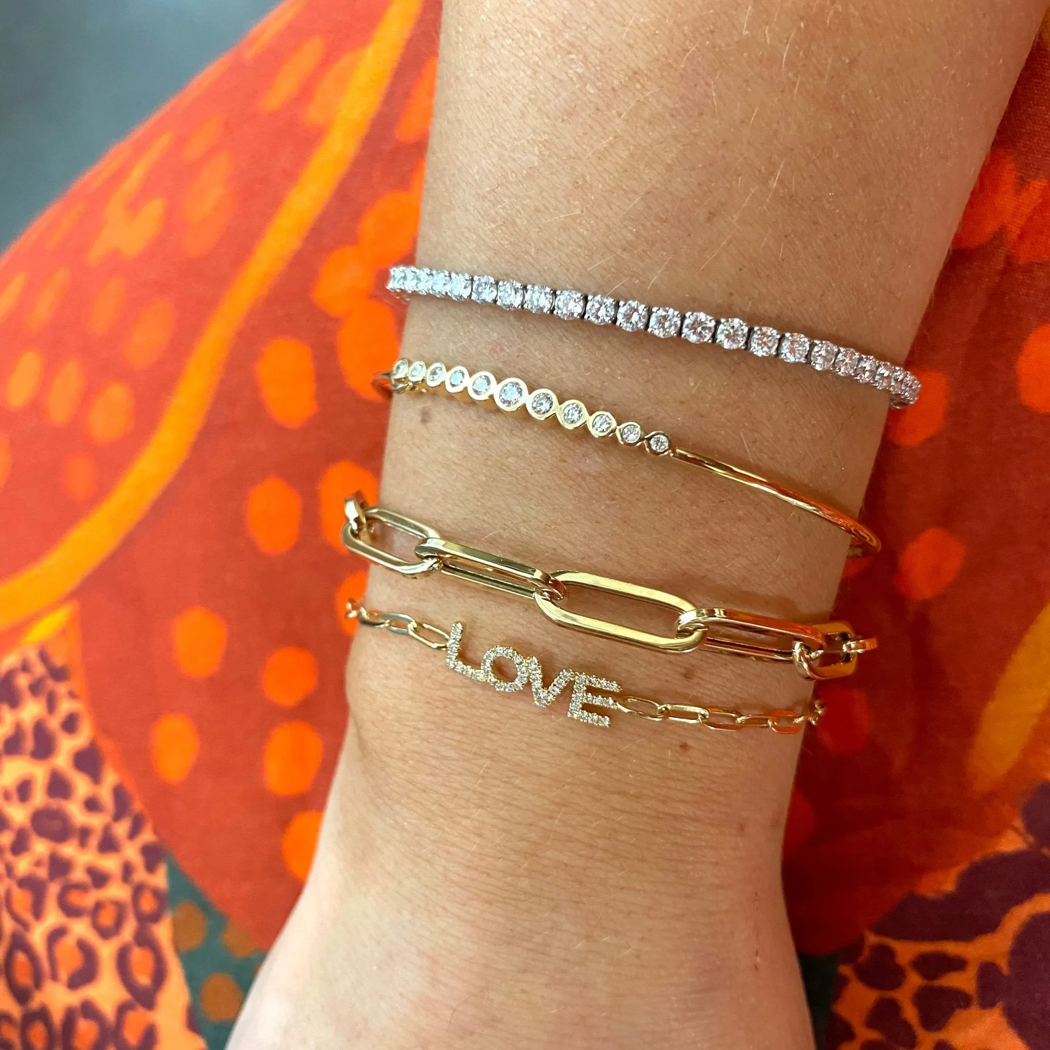 Graduated Bubble Bangle