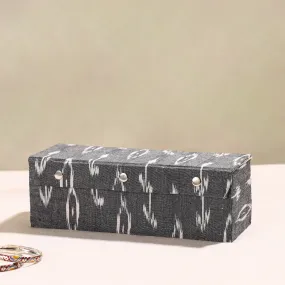 Handcrafted Ikat Fabric Embellished One Rod Bangle Box (11 x 4 in)
