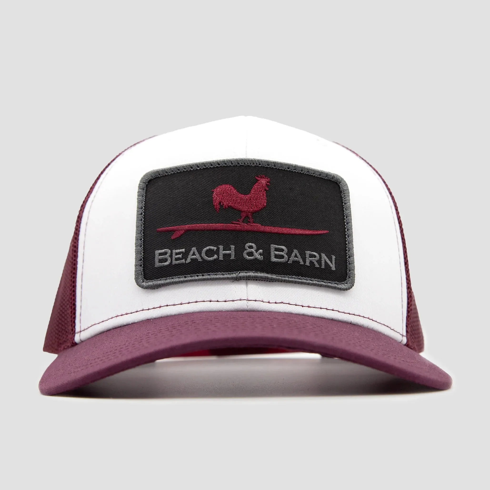 Hard Work Snapback - Maroon/White